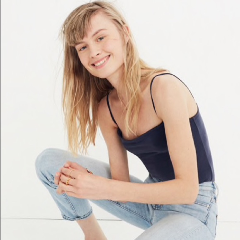 NWT madewell stonewash thong bodysuit